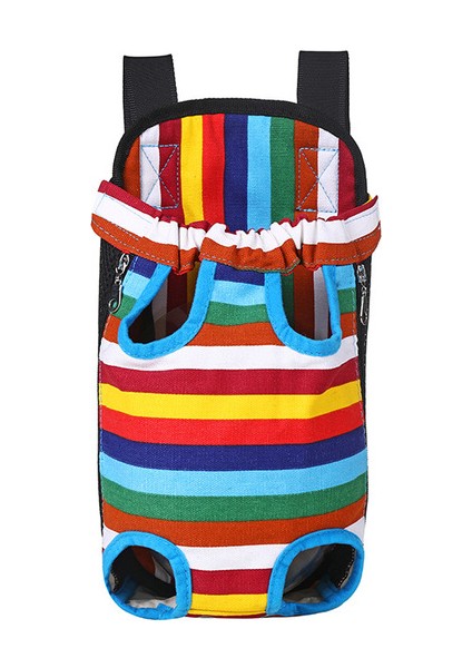 Renkli Çizgili Xl Hoopet Pet Kedi Taşıyıcı Moda Seyahat Çantası Köpek Sırt Çantası Nefes Pet Çanta Omuz Köpek Taşıyıcı (Yurt Dışından)