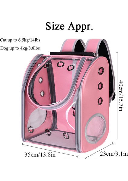 Sarı Şeffaf Köpek Pet Uzay Kafesi Taşıma Çantası Kedi Taşıyıcı Sırt Çantası Köpek Seyahat Taşınabilir Çanta Sling Yorkie Chihuahua Köpek Malzemeleri (Yurt Dışından) fırsatları