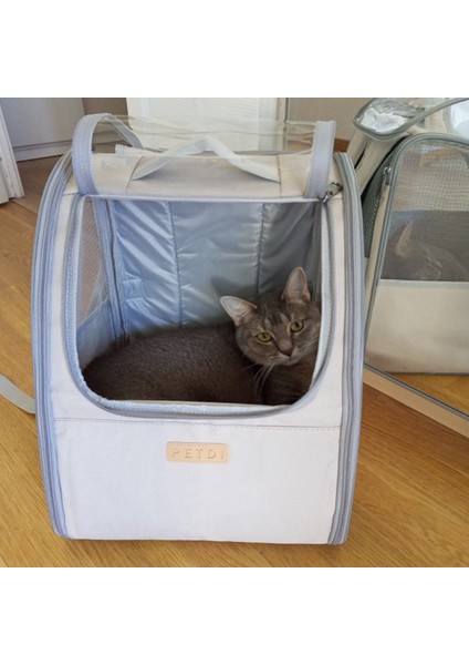 Gri Kedi Sırt Çantası Evcil Hayvan Taşıma Çantası Nefes Açık Seyahat Çantası Kedi Sırt Çantası Taşıyıcıları Kediler Için Küçük Köpekler Taşıma Evcil Hayvan Malzemeleri (Yurt Dışından) fırsatları