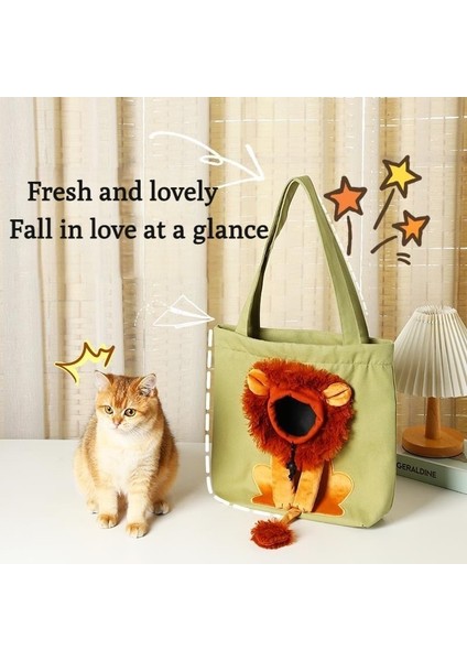A04 35X40 Yumuşak Evcil Hayvan Taşıyıcıları Aslan Tasarım Taşınabilir Nefes Alabilir Çanta Kedi Köpek Taşıma Çantaları Giden Seyahat Evcil Hayvan Çanta Güvenlik Fermuarlı (Yurt Dışından) modelleri