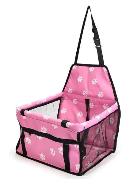 Pembe Taşınabilir Pet Köpek Araba Taşıyıcı Asılı Örgü Çanta Köpek Sepeti Su Geçirmez Kedi Köpek Koltuğu Güvenli Tutucu Ped Mat Seyahat Aksesuarları (Yurt Dışından)