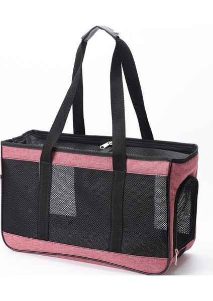 Pembe 50CMX19CMX30CM Nefes Rahat Kedi Taşıma Çantası Taşıyıcı Çanta Kedi Köpek Için Taşınabilir Açık Çanta Tek Omuz Messenger Çanta (Yurt Dışından)