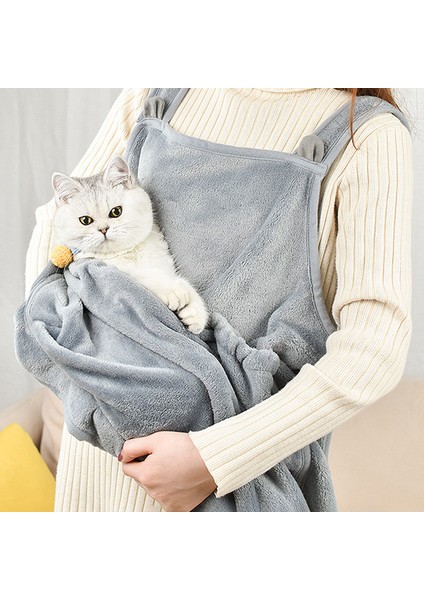 Gris For Pet 7.5kg Evcil Hayvan Taşıma Önlüğü, Kediler ve Yavru Köpekler Için Askılı Göğüs Çantası, Peluş, Kış Malzemeleri (Yurt Dışından) fırsatları