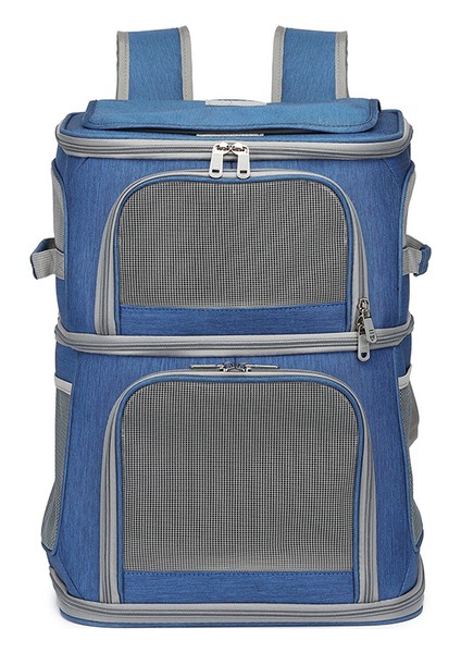 C L Çift Katmanlı Kedi Taşıyıcı Sırt Çantası Çıkarılabilir Kedi Taşıyıcı 2 Kediler Için Küçük Orta Köpekler Kediler Nefes Pet Sırt Çantası Seyahat Çantası (Yurt Dışından)