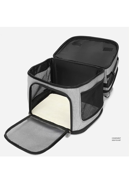 C L Çift Katmanlı Kedi Taşıyıcı Sırt Çantası Çıkarılabilir Kedi Taşıyıcı 2 Kediler Için Küçük Orta Köpekler Kediler Nefes Pet Sırt Çantası Seyahat Çantası (Yurt Dışından) fırsatları