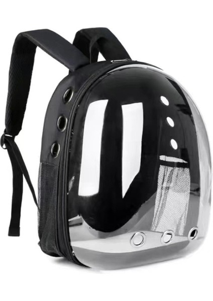 Black2 F Pet Kedi Çantası Uzay Kapsülü Köpek Çantası Sırt Çantası ile Dışarı Çıkmak Şeffaf Evcil Hayvan Sırt Çantası Astronot Köpek Taşıma Çantası Köpek Aksesuarları (Yurt Dışından)