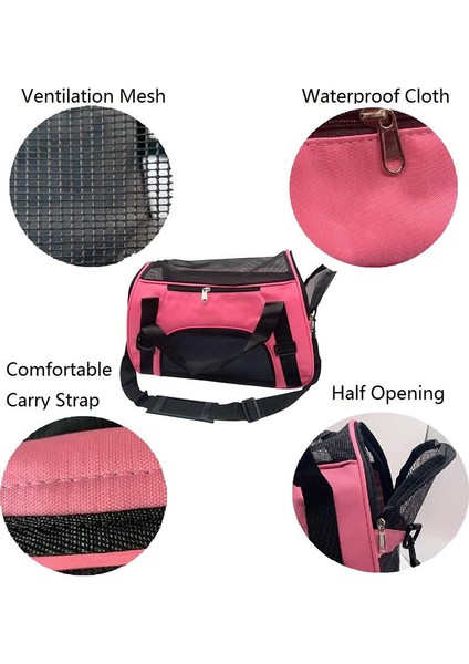 Siyah Set Altında 5kg Taşınabilir Pet Çanta Sevimli Sırt Çantası Açık Seyahat Çanta Taşıma Çantaları Yumuşak Crossbody Çanta Pet Köpek Nefes Örgü Sırt Çantaları (Yurt Dışından) indirimleri