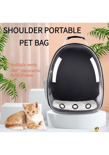 Stil-Pembe Kediler Için Taşıyıcı Açık Pet Omuz Çantası Taşıyıcılar Taşınabilir Sırt Çantası Şeffaf ve Nefes Alabilir Küçük Köpekler Kediler Için Uygun (Yurt Dışından)