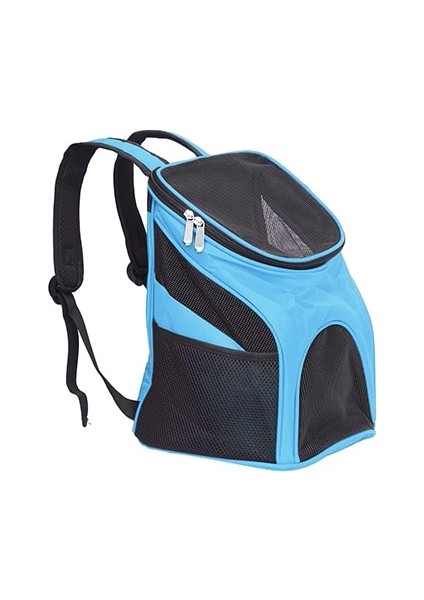 Mavi 30X31X33 Pet Köpek Taşıyıcı Sırt Çantası Pet Açık Kedi Taşıyıcı Sırt Çantası Taşınabilir Fermuar Örgü Sırt Çantası Nefes Köpek Çanta Malzemeleri (Yurt Dışından)