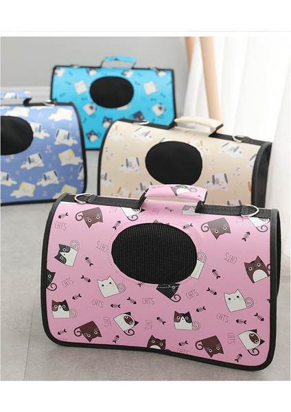 S Pet Köpek Kedi Çantası Omuz Taşınabilir Çapraz Asılı Sırt Çantası El-Taşınan Nefes Alabilir Hafif Köpek Kedi Çantası Taşıma Için Dışarı Çıkma Bavul (Yurt Dışından) indirimleri