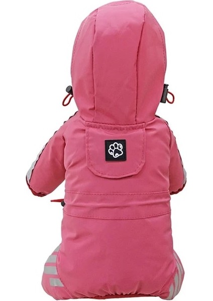 Pembe S Köpek Yağmurluk Yansıtıcı Evcil Hayvan Giysileri Köpek Giyim Su Geçirmez Tulum Ceket Yorkie Kaniş Bichon Pomeranian Schnauzer Corgi Ceket (Yurt Dışından)