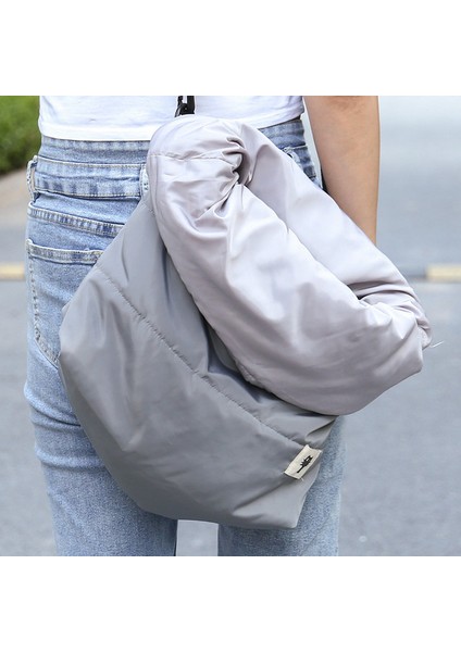 Gri 43X46 cm Pet Kedi Çanta Taşıyıcı Kış Sıcak Tek Omuz Sırt Çantası Açık Seyahat Taşınabilir Uyku Tulumu Küçük Hayvan Köpek Kedi Askılı Çanta (Yurt Dışından)