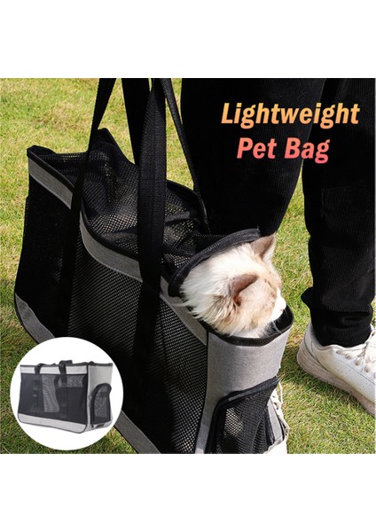 OUT4096-3 Hanpanda Kış Sıcak Taşınabilir Büyük Kapasiteli Tek Omuz Kalınlaşmış Oxford Kumaş Evcil Hayvan Çantası Gezi Taşınabilir 360° Nefes Alabilen Kedi Çantası (Yurt Dışından)