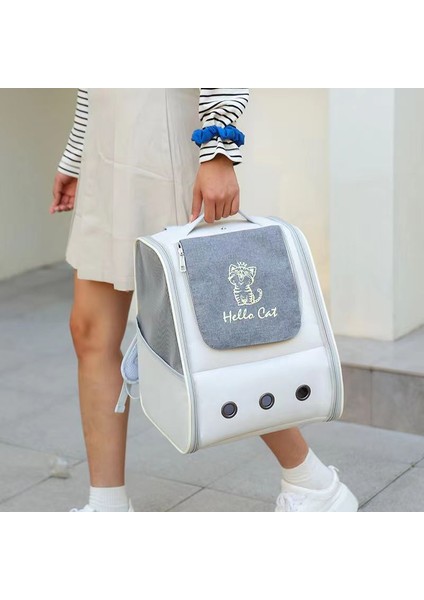 AA088-4 Pet Kedi Taşıyıcı Sırt Çantası Nefes Açık Seyahat Sırt Çantası Kediler Için Taşıma Çantası Anti Ayrılma Kemeri Taşıma Pet Malzemeleri (Yurt Dışından) fiyatları