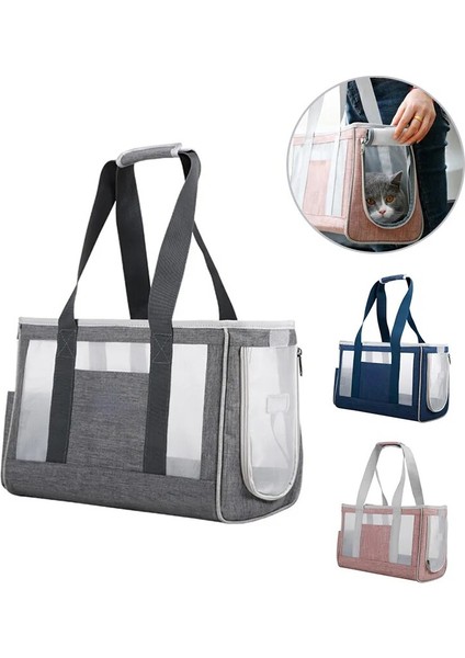 Gri 39X17X27CM Yokee Kedi Taşıma Çantası Nefes Taşıyıcı Evcil Hayvan Çantası Taşınabilir Köpek Tek Omuz Çantaları Kedi Köpek Evcil Hayvanlar Için Seyahat Taşıyıcı Çanta (Yurt Dışından) fırsatları