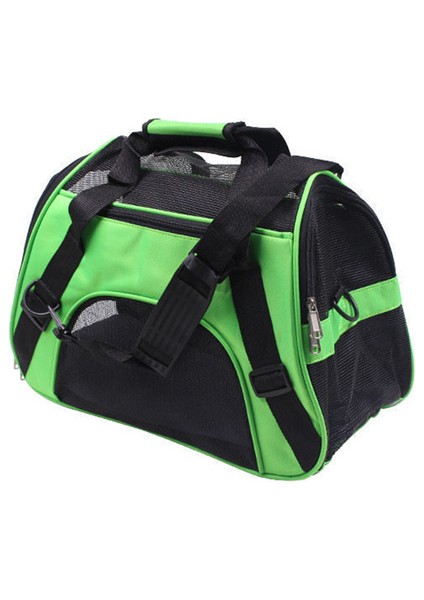 Yeşil S Ev Pet Köpek Taşıyıcı Çanta Örgü Nefes Alabilir Katlanabilir Omuz Çantaları Taşınabilir Giden Seyahat Pet Kediler Köpekler Taşıyıcı Çanta (Yurt Dışından)