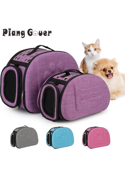 S 35X22X22 cm Mor Kedi Çantası Taşınabilir Katlanabilir Evcil Hayvan Taşıma Çantası Seyahat Araba Omuz Küçük Köpek Çanta Gül Mor Gri (Yurt Dışından) fiyatları