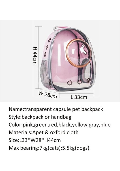 Stil 5 Uzay Modülü Pet Kedi Sırt Çantası Taşınabilir Seyahat Nefes Kedi Çantası Kapsül Taşıma Köpek Kedi Şeffaf Sırt Çantası Evcil Hayvan Taşıma Çantası (Yurt Dışından) fiyatları