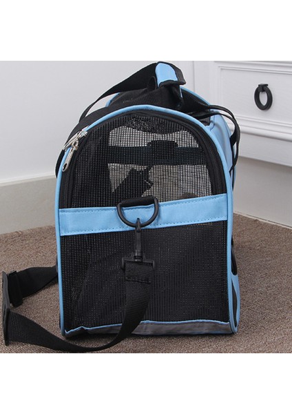 Pembe M Taşınabilir Pet Örgü Taşıma Çantası Pet Seyahat Çantaları Taşınabilir Katlanabilir Köpek Kedi Taşıyıcı Nefes Örgü Seyahat Kafesi Crossbody Tote Çanta (Yurt Dışından)
