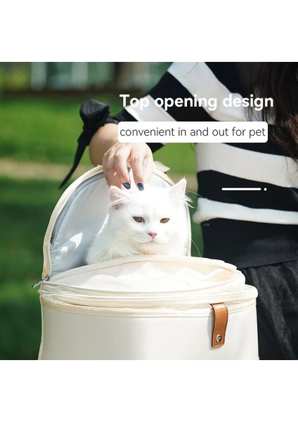 Krem Rengi Kedi Taşıyıcı Sırt Çantası Küçük Köpek Seyahat Taşıma Çantası Pet Taşınabilir Taşıma Taşıyıcıları Örgü Pencere Yavru Kediler Aksesuarları (Yurt Dışından) modelleri