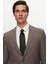 Slim Fit Kahverengi Baskılı Kırışmayan Sihirli Takım Elbise 1HC05IM08577M 4