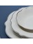 Daisy Platinium Wave Shape Kayık Tabaklı 27 Parça 6 Kişilik Porselen Yemek Takımı 2