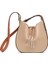 Deri Kadın Çarpma Renk Büyük Kapasiteli Tek Omuz Crossbody Yumuşak Deri Kova Gelgit Çanta (Yurt Dışından) 1