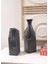 Licia Seramik Vazo Siyah 10X10X35 cm 2