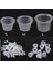 15MM 200 Adet 100 Adet S(8MM)/M(12MM)/L(15MM) Plastik Saklama Kutusu Kap Dövme Aksesuarı Kalıcı Makyaj Pigment Dövme Bardak Büyük Orta Küçük Boy (Yurt Dışından) 5