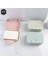 Pembe Iskandinav Tarzı Sabun Kapaklı Kutu Kilitli Mühürlü Seyahat Yürüyüş Taşınabilir Sabunluk Ev Duş Banyo Malzemeleri (Yurt Dışından) 2