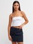 20668 Taş Baskılı Crop Top-Beyaz 4