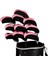 10X Golf Irons Golf Sopası Kılıfı Seti Fairway Woods Için Çift Renkli Başörtüleri Siyah ve Pembe (Yurt Dışından) 5