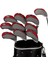 10X Golf Ütüler Golf Sopası Kılıfı Seti Fairway Woods Headcovers Kırmızı Için Çift Renk (Yurt Dışından) 2