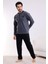 Flkn 7202 Polar Kışlık Erkek Ev Pijama Takımı Uyku Takımı 4