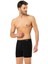 Erdem 3'lü Siyah Pamuk Elastan Uzun Boxer 1470 2