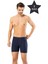 Erdem 3'lü Lacivert Pamuk Elastan Uzun Boxer 1470 1