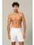 Erdem Beyaz Pamuk Elastan Uzun Boxer 1416 1