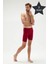 Erdem 3'lü Bordo Erkek Süper İnce Doğal Bambu Uzun Boxer 1013 1