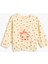 Sweatshirt Tavşan Baskılı Bisiklet Yaka Uzun Kollu Dokulu Pamuklu 1