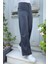 Kadın Çimalı Bol Paça Pantolon Eşofman BRC6502 Füme 1