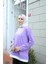 Kadın Eteği Garnili Sweat BRC1702 Lila 5