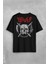 Wulf Metal Rock Band Skull Kuru Kafa Urban Gothic Sırt Ön Baskılı Oversize Tişört T-Shirt 1