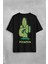 Kaktüs Orta Parmak Fucktus Sırt Ön Baskılı Oversize Tişört T-Shirt 1
