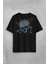 Skull Kuru Kafa Urban Street Culture Minimal Sırt Ön Baskılı Oversize Tişört T-Shirt 1