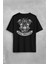 Motorcycle Skull Ride Forever Motosiklet Sırt Ön Baskılı Oversize Tişört T-Shirt 1