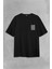 Good Bad Yazı Tipografi Iyi Kötü Sırt Ön Baskılı Oversize Tişört T-Shirt 2