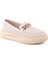 L04.422 Kadın Loafer Ayakkabı Ekru 1