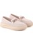 L04.422 Kadın Loafer Ayakkabı Ekru 3