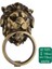 Antik Bronz 02 1025 140 mm Aslan Kapı Tokmağı Taktak Antik 1