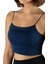 Kadın Lacivert İp Askılı Crop Top Büstiyer Bluz Atlet 23K-TRP-CRP01 3